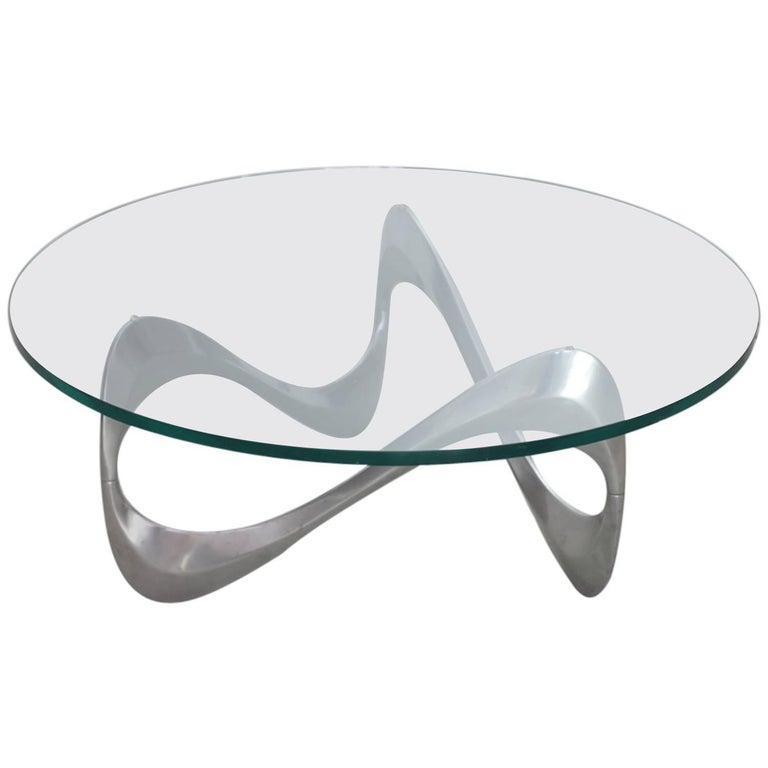 Aluminum and Glass Snake Coffee Table by Knut Hesterberg for Ronald Schmitt  For Sale at 1stDibs | knut hesterberg coffee table, knut hesterberg table,  woman and snake coffee table
