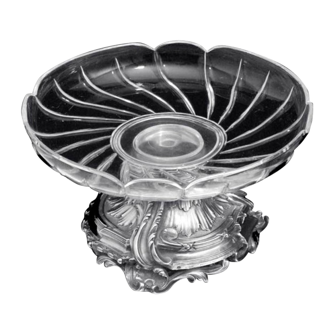 Odiot - Antique French 950 Sterling Silver Candy Serving Dish, 1880s