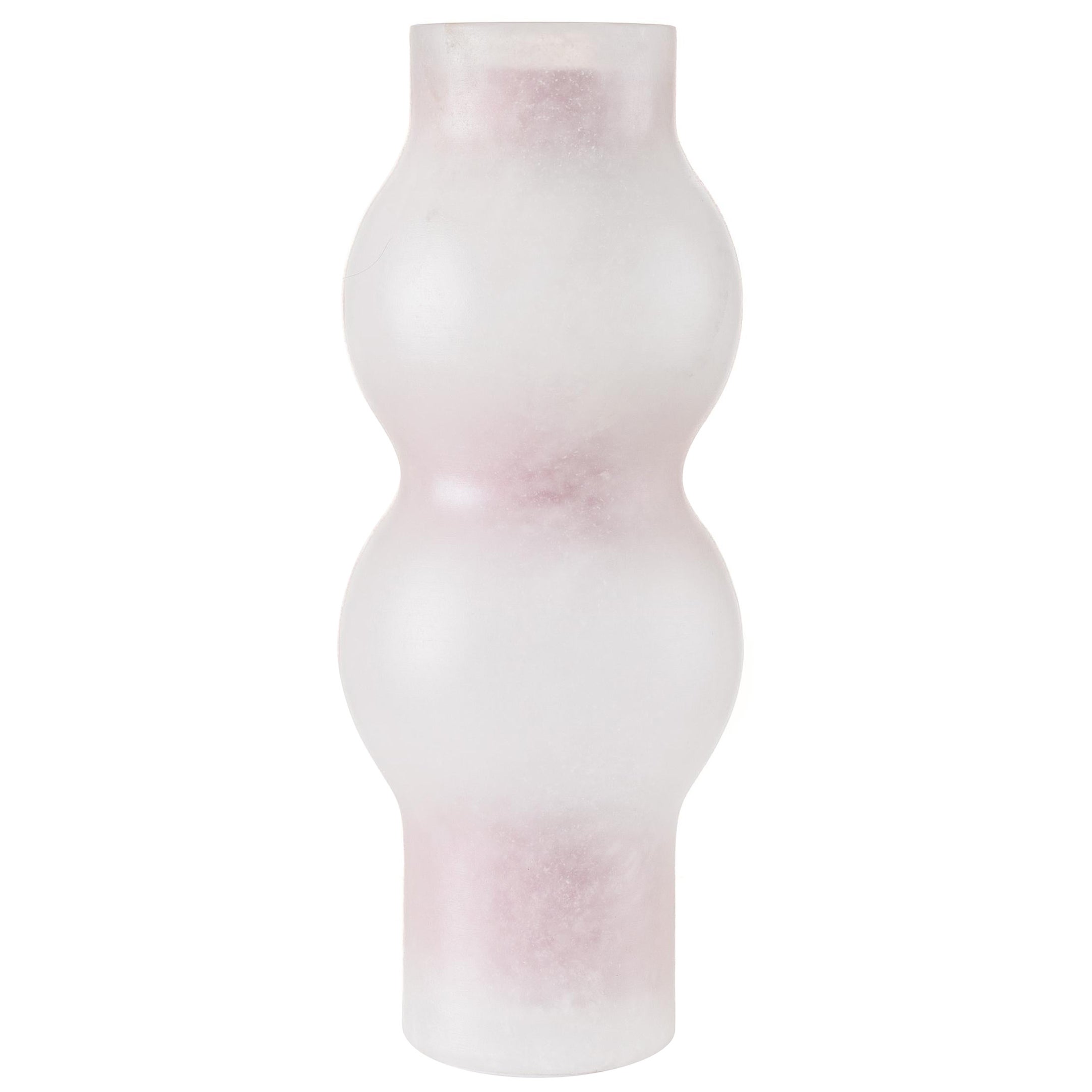 Fog Vase 01 in Alabaster For Sale