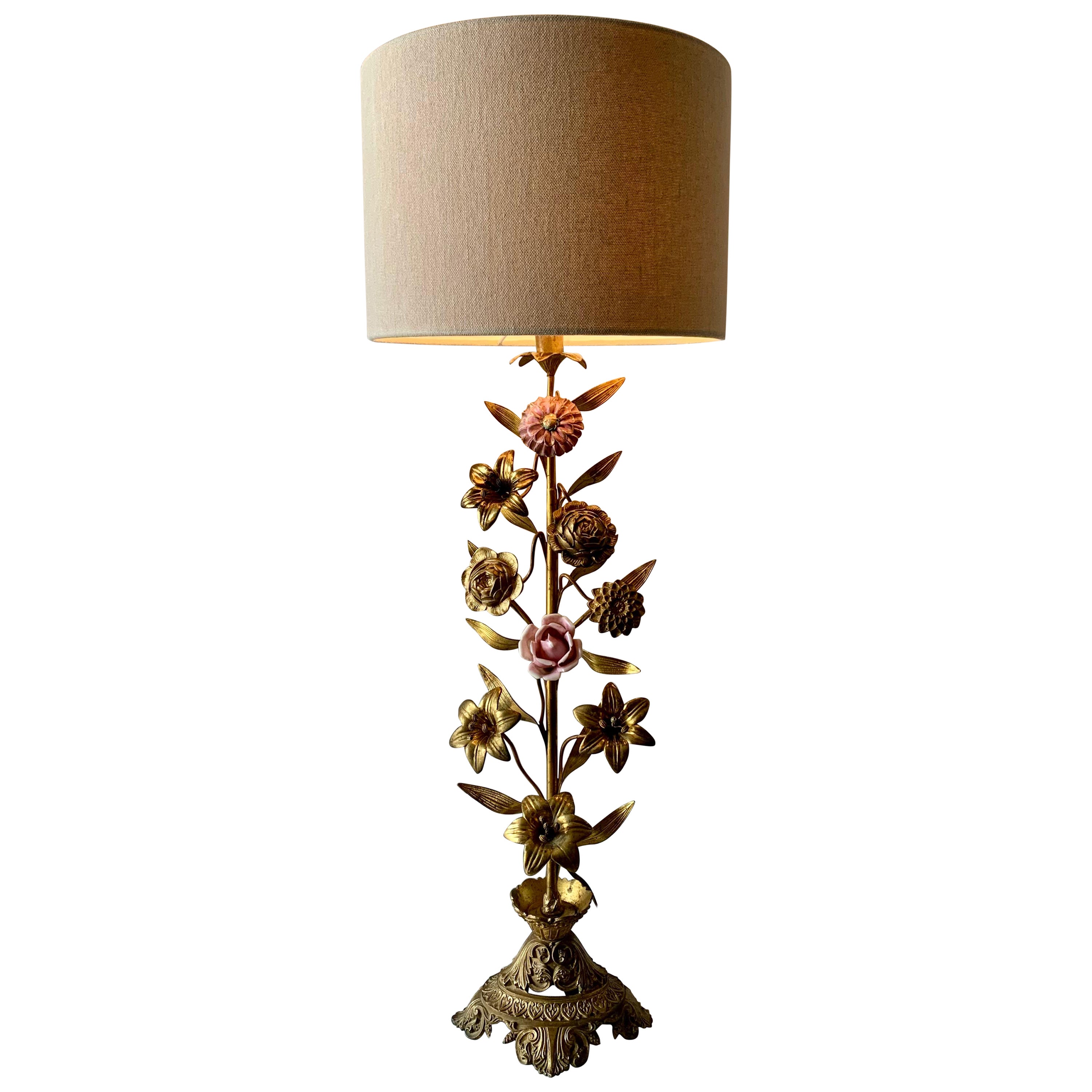 French Church Candelabra Table Lamp For Sale
