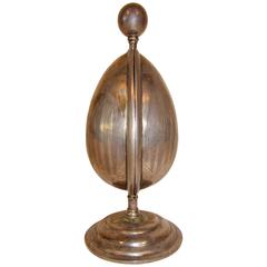 Antique India Silver Egg Shape Box