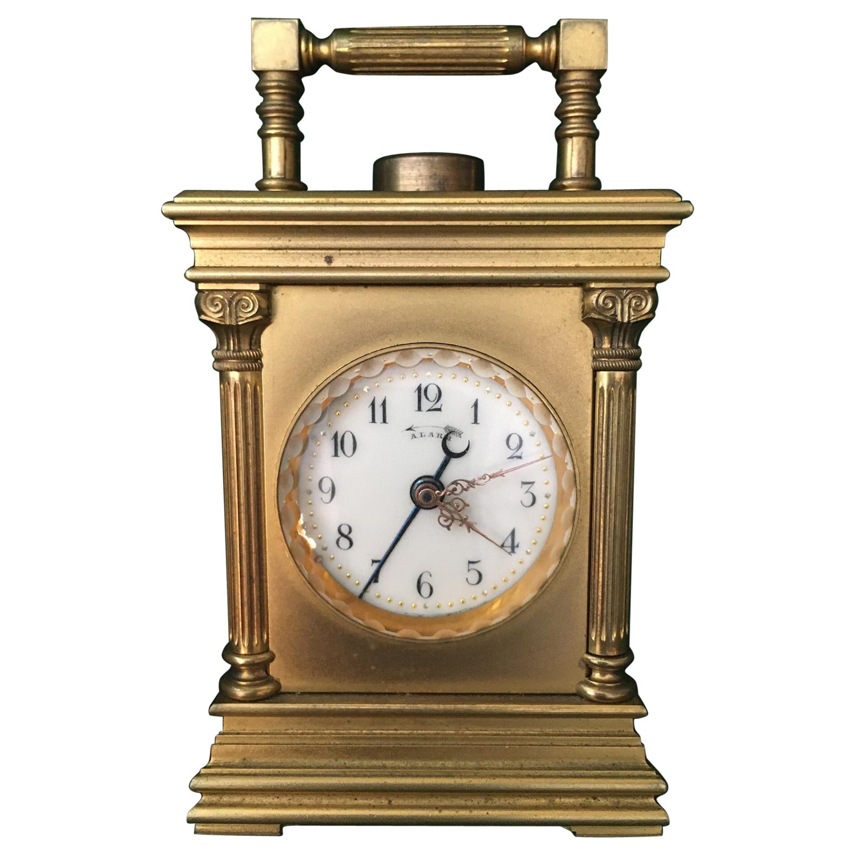 Horloge suisse miniature à sonnerie avec répétition poussée fr. Black Starr & Frost NY en vente