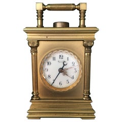 Swiss Miniature Striking Carriage Clock w/Push Repeat fr. Black Starr & Frost NY