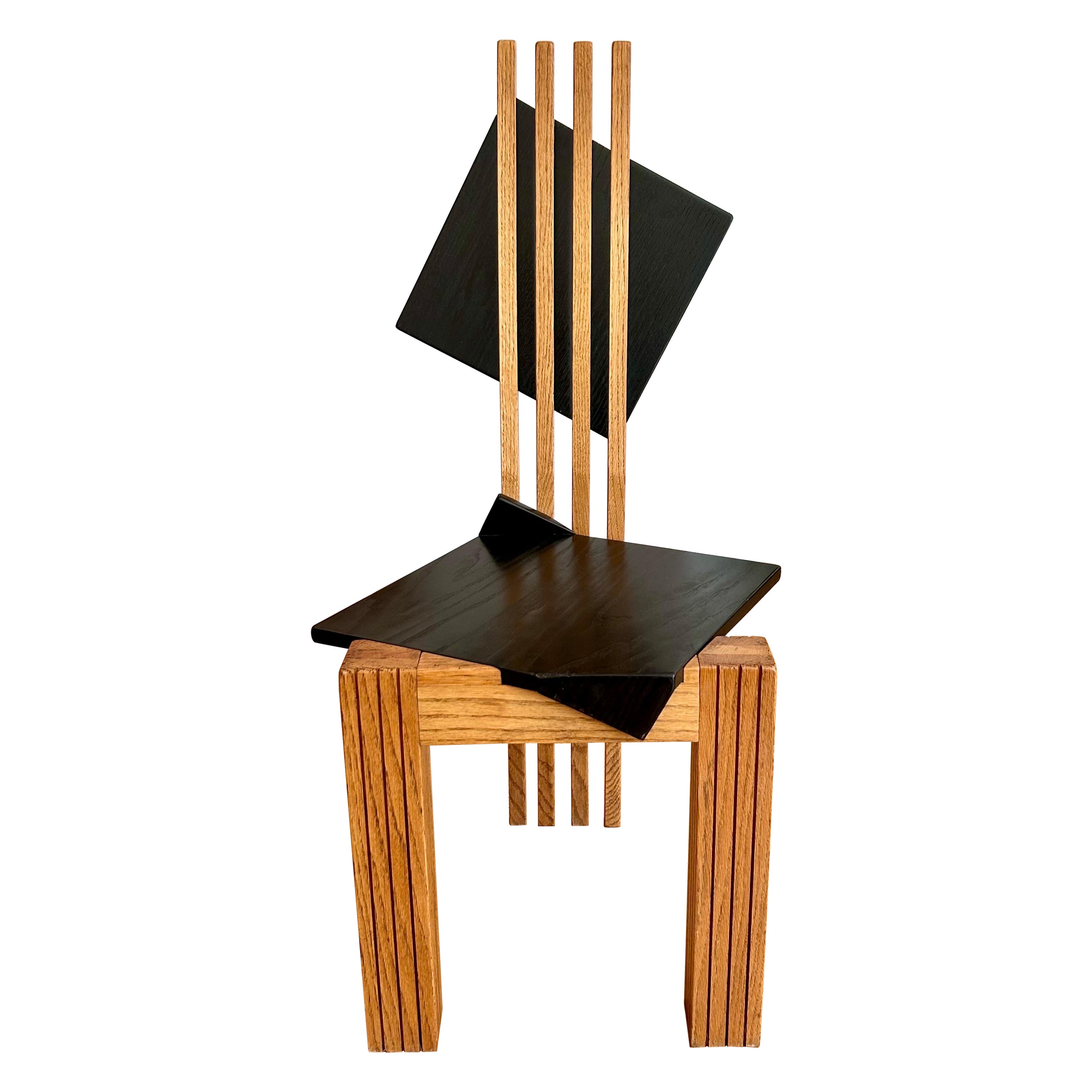 Modern Occasional Wood Chair For Sale