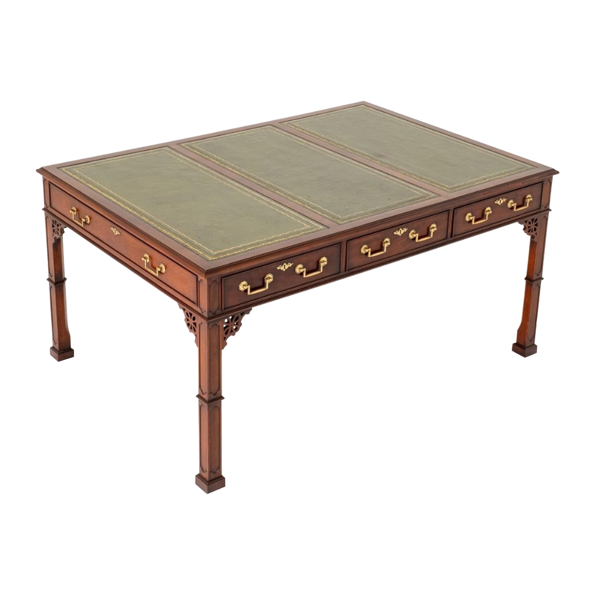 Chippendale Writing Table Mahogany Desk For Sale