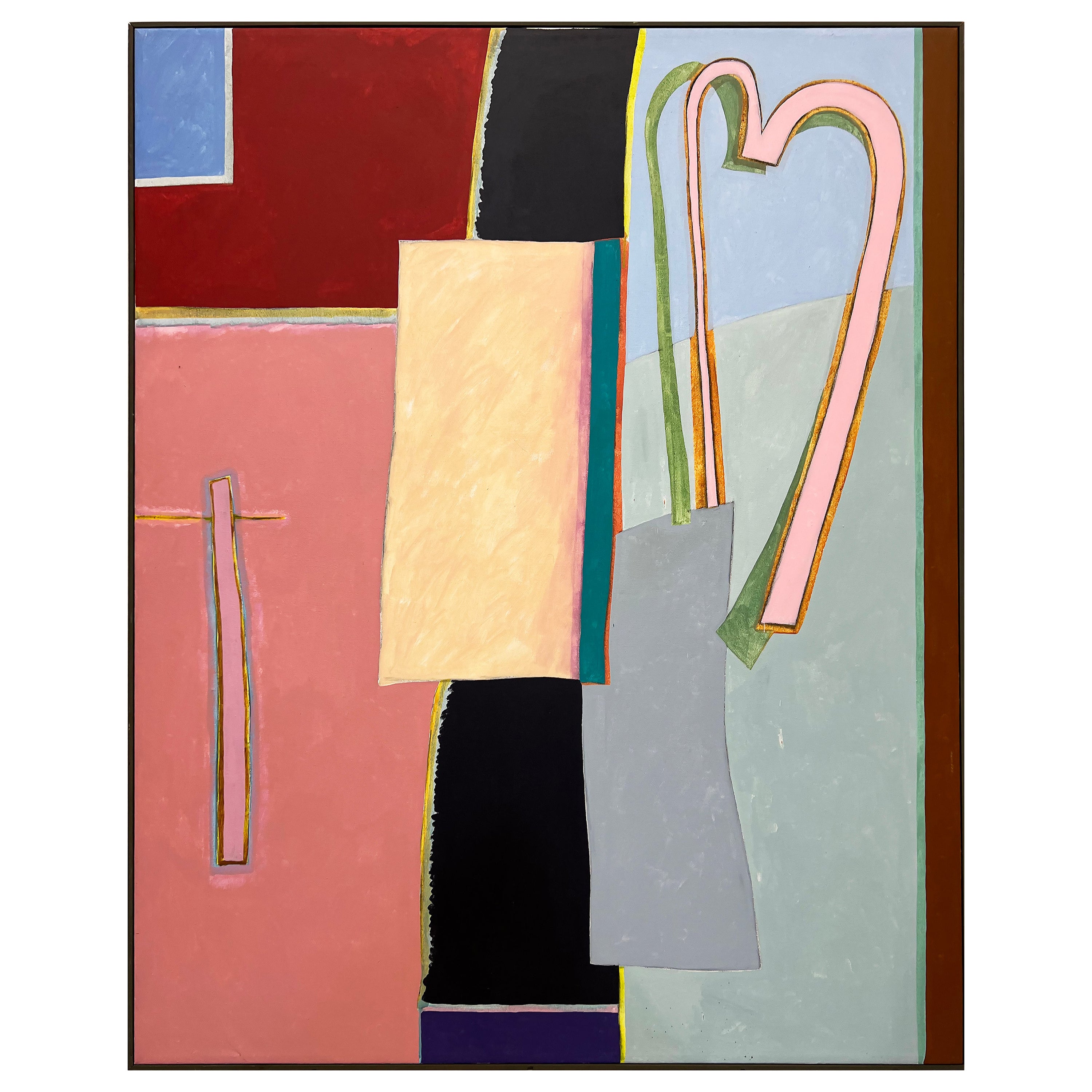 Monumental 1980s Abstract Painting by Harley Francis For Sale