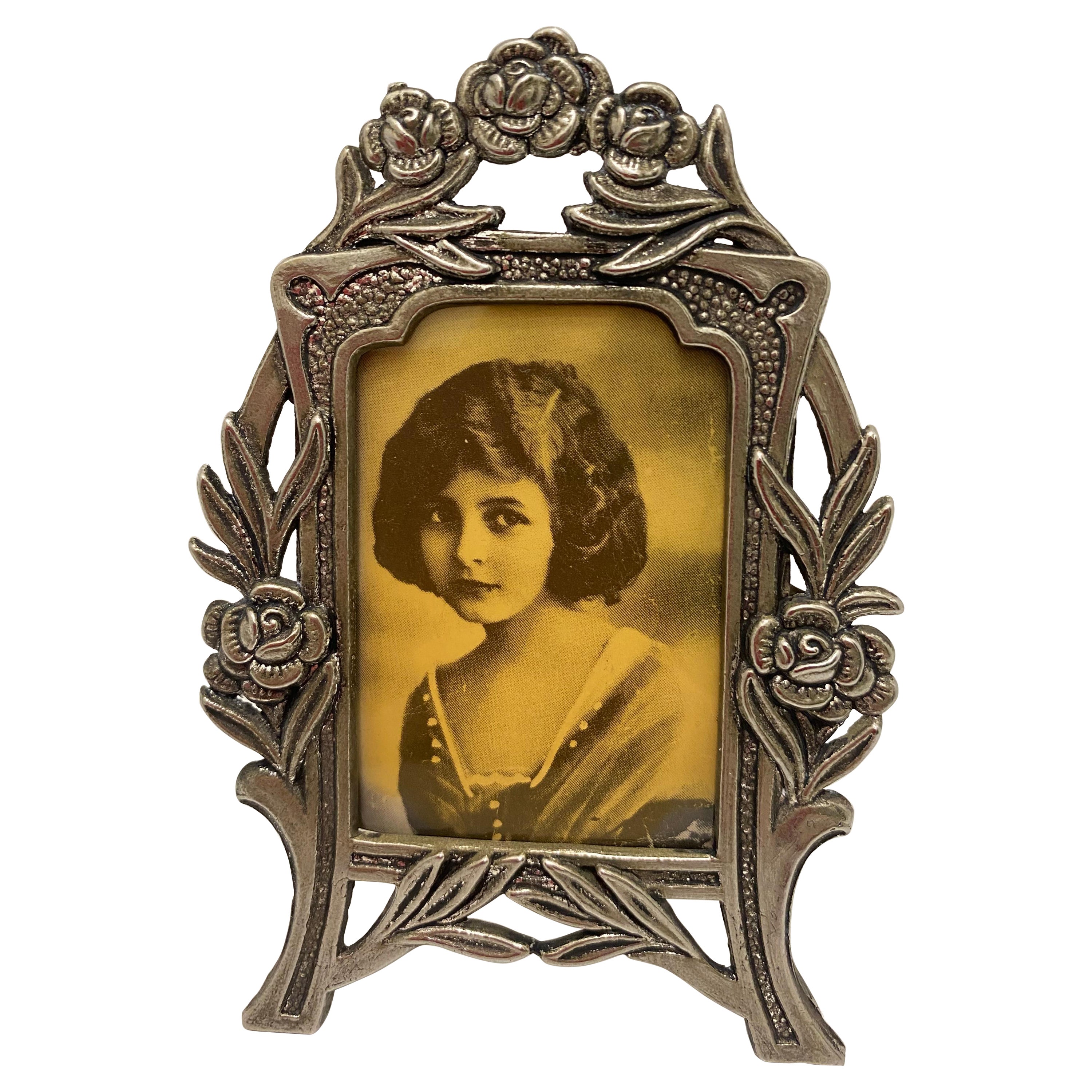 Art Deco Silver Photo Frame For Sale