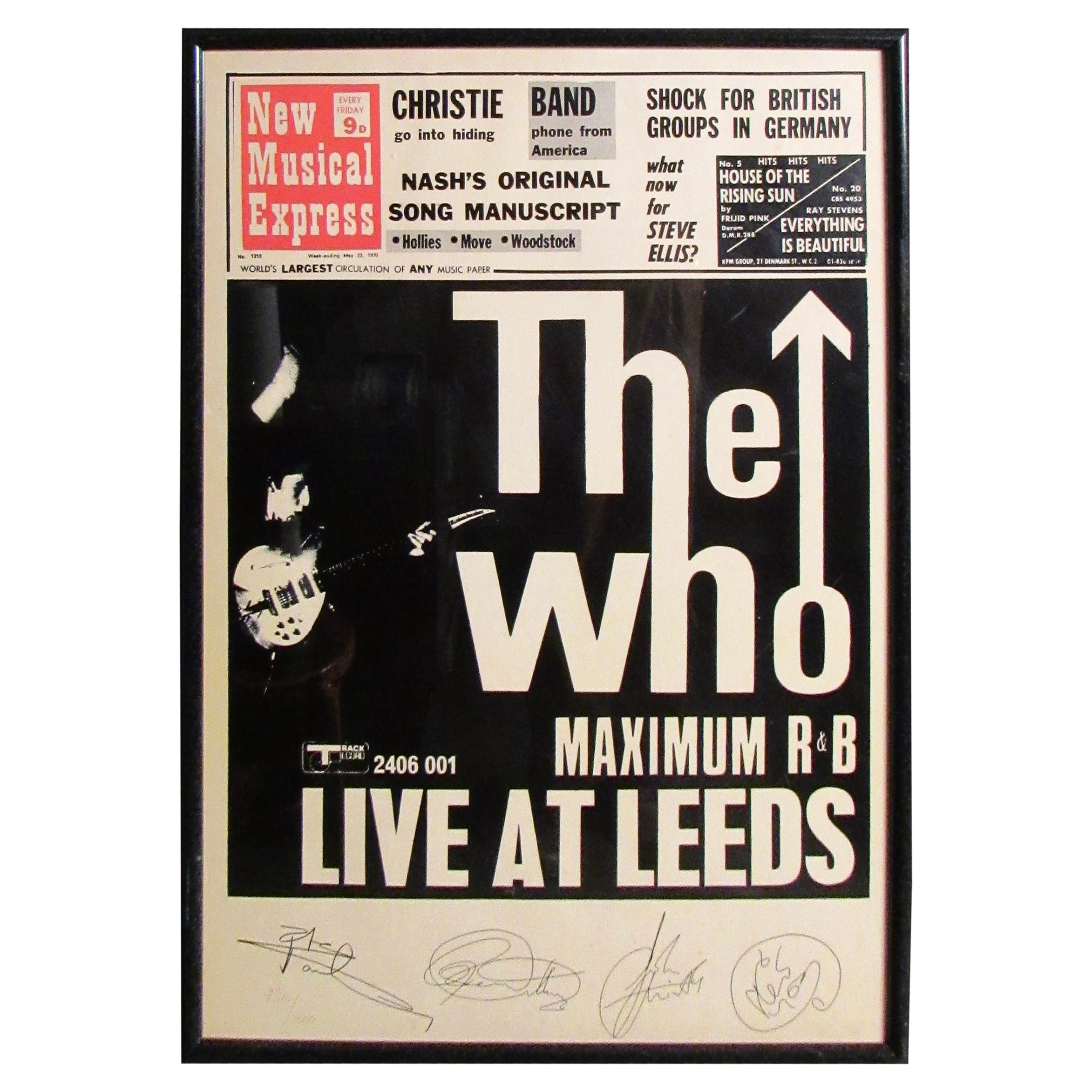 Affiche « The Who » Live at Leeds Vintage New Music Express