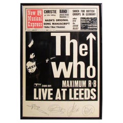 Affiche « The Who » Live at Leeds Vintage New Music Express