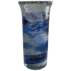 Vintage Norwegian Hand Blown Art Vase, Willy Johansson for Hadeland. Norway 1960s
