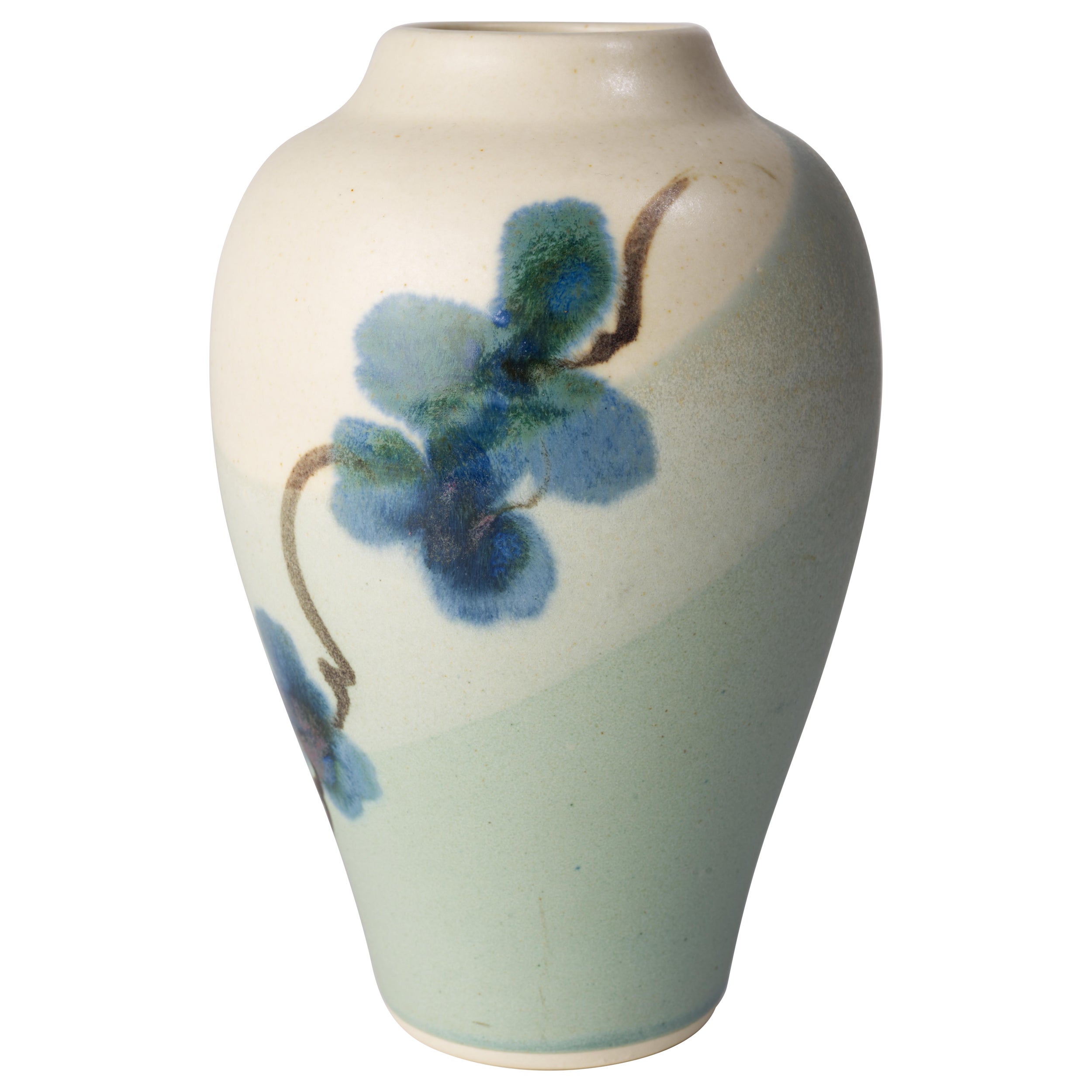 Bud Vase by Kent Follette, Art Pottery Organic Modern For Sale