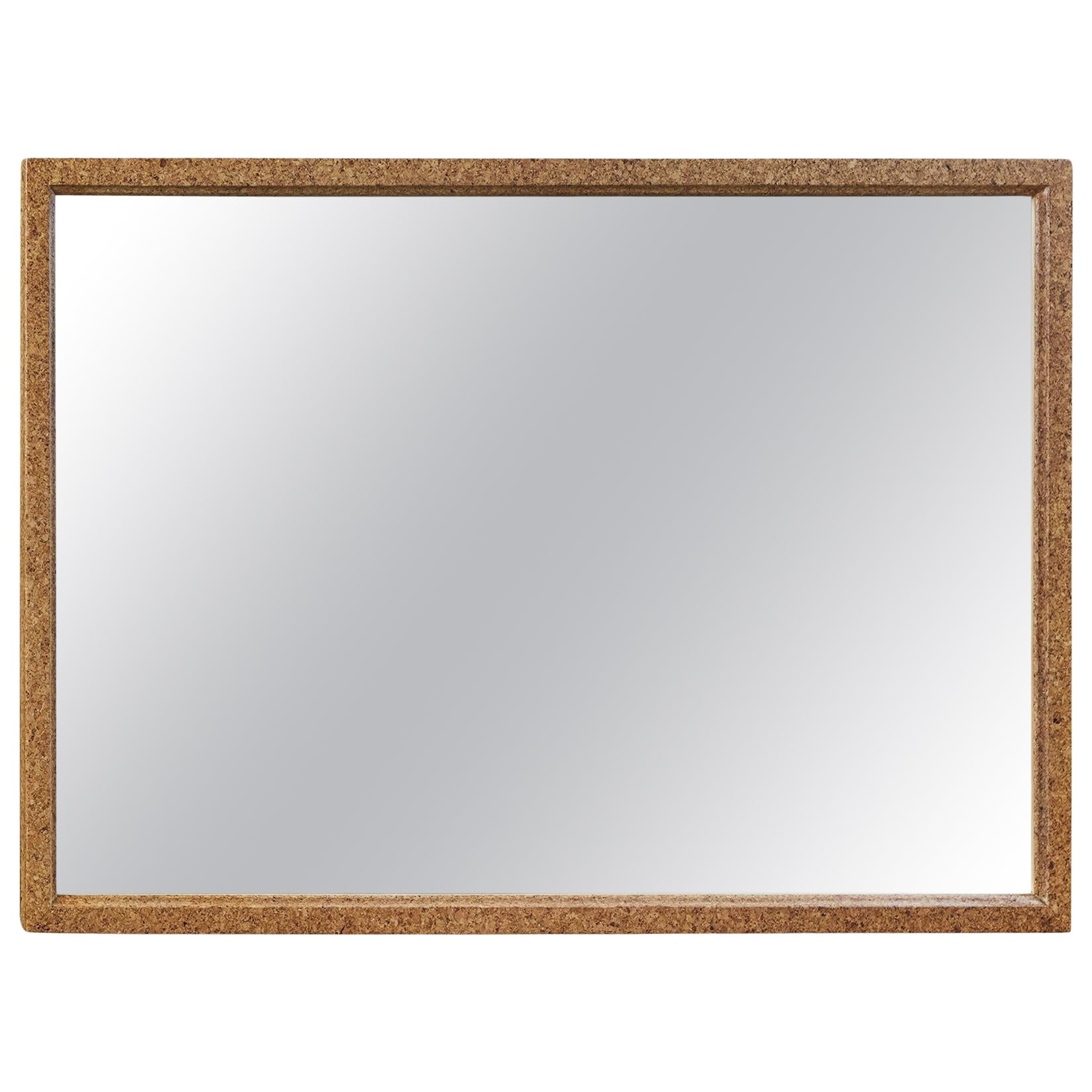 Paul Frankl Cork Wall Mirror for Johnson Furniture Co For Sale