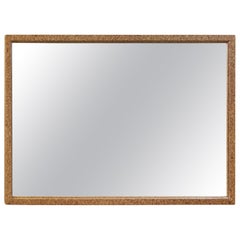 Vintage Paul Frankl Cork Wall Mirror for Johnson Furniture Co