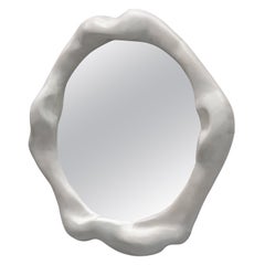 Organic Shaped Mirror in Bleached Maple