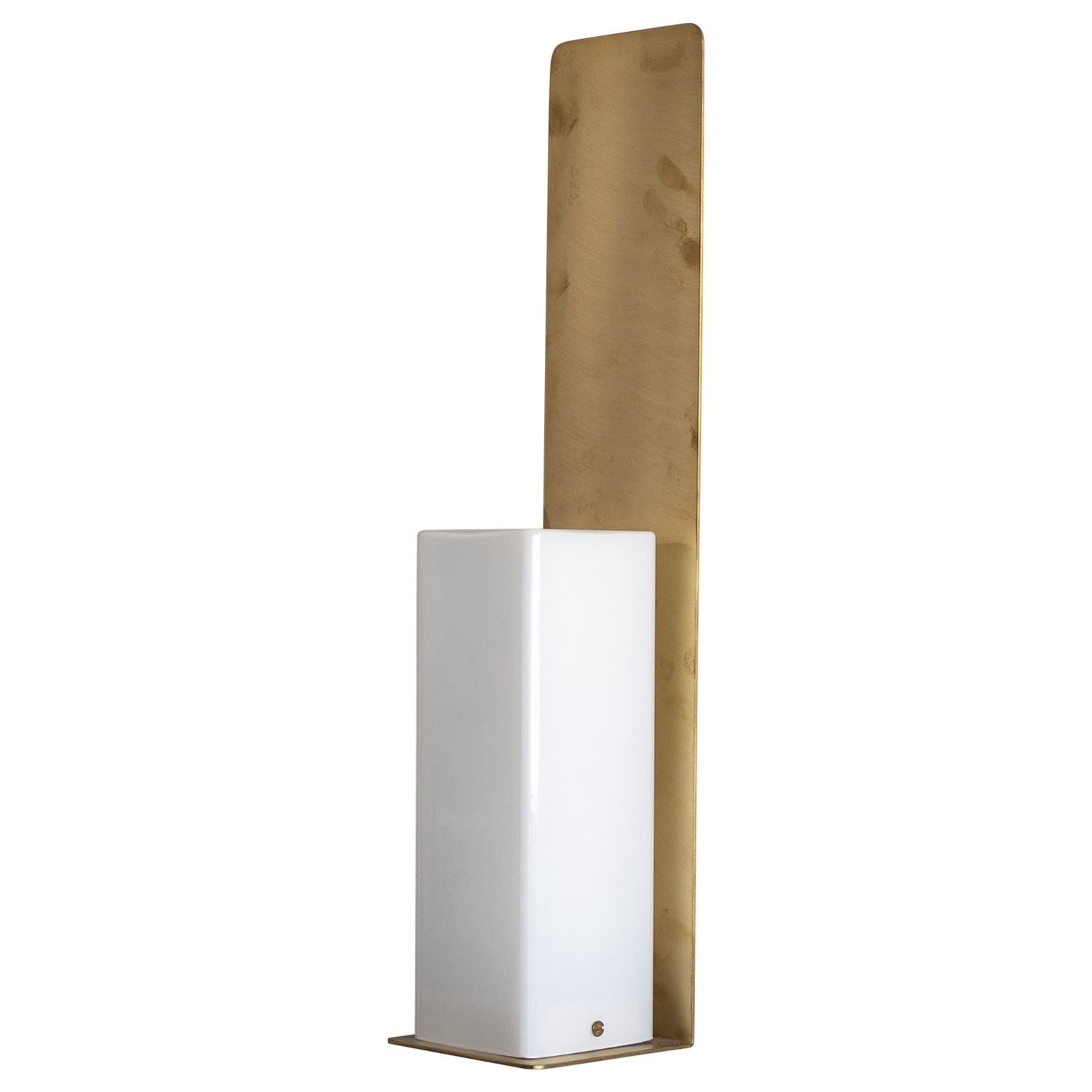 Solid Brass Contemporary-Modern Wall Light Handcrafted in Italy