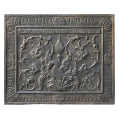 Used Beautiful French Louis XIV 'Phoenix' Fireback, 17th-18th Century