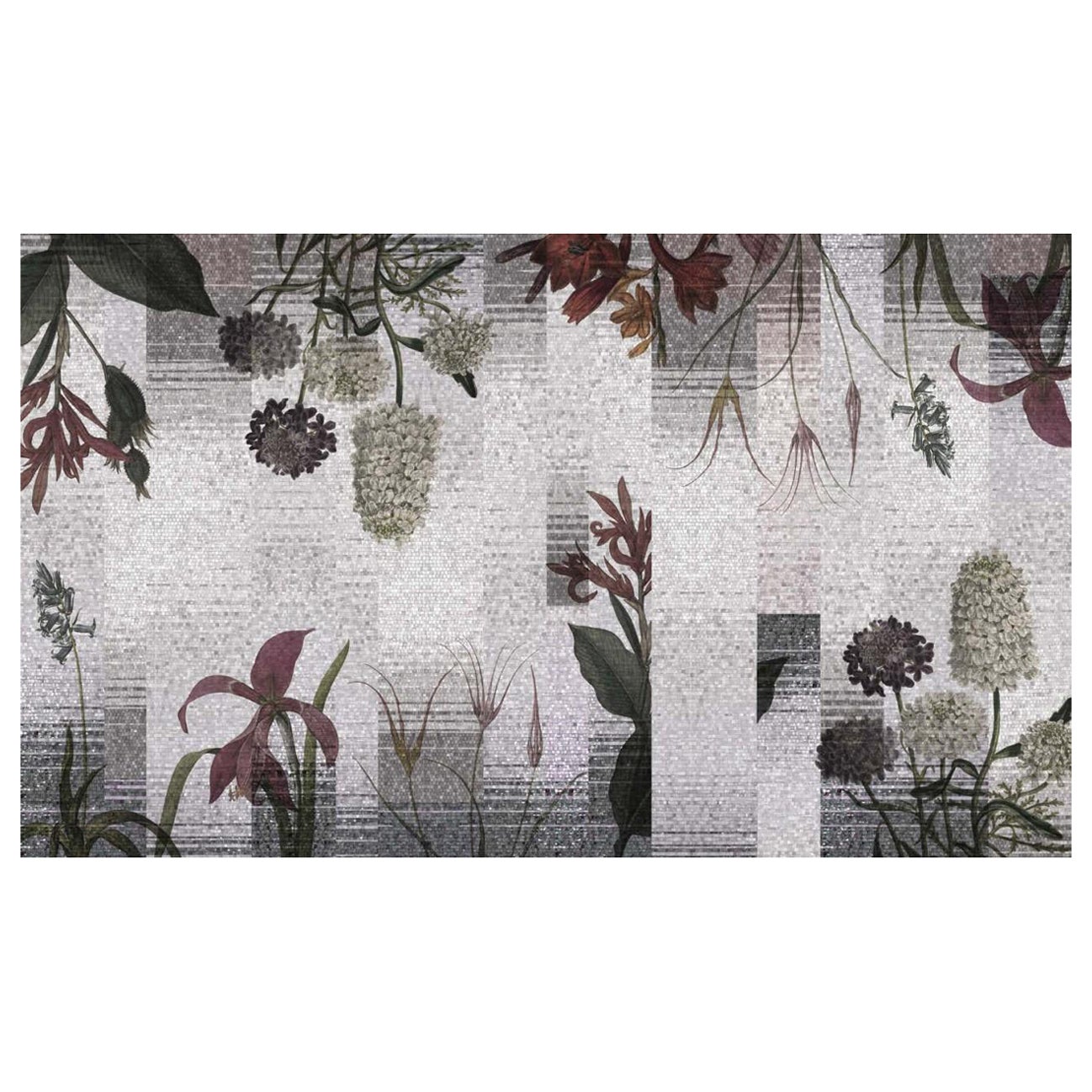 Mirror Bends Wall Paper in Fabric also suitable for wet area