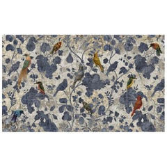 Paradise Birds  Wall Paper in Fabric also suitable for wet area 