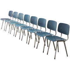 Friso Kramer Set of Eight Revolt Chairs