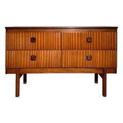 Mid Century 1960’s Teak Double Chest of Drawers / Small Sideboard by Remploy 