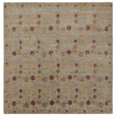 Rug & Kilim’s “Bilbao” Spanish Style Rug in Beige with Colorful Floral Patterns