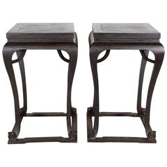 Pair OF Antique Chinese Incense Tables 1