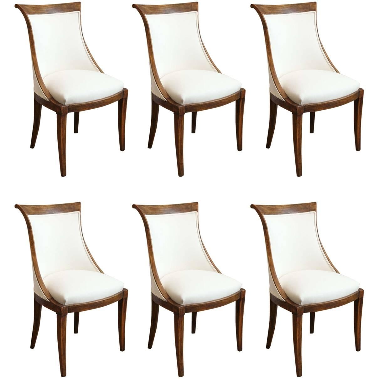 Vintage Set of Six Dining Chairs