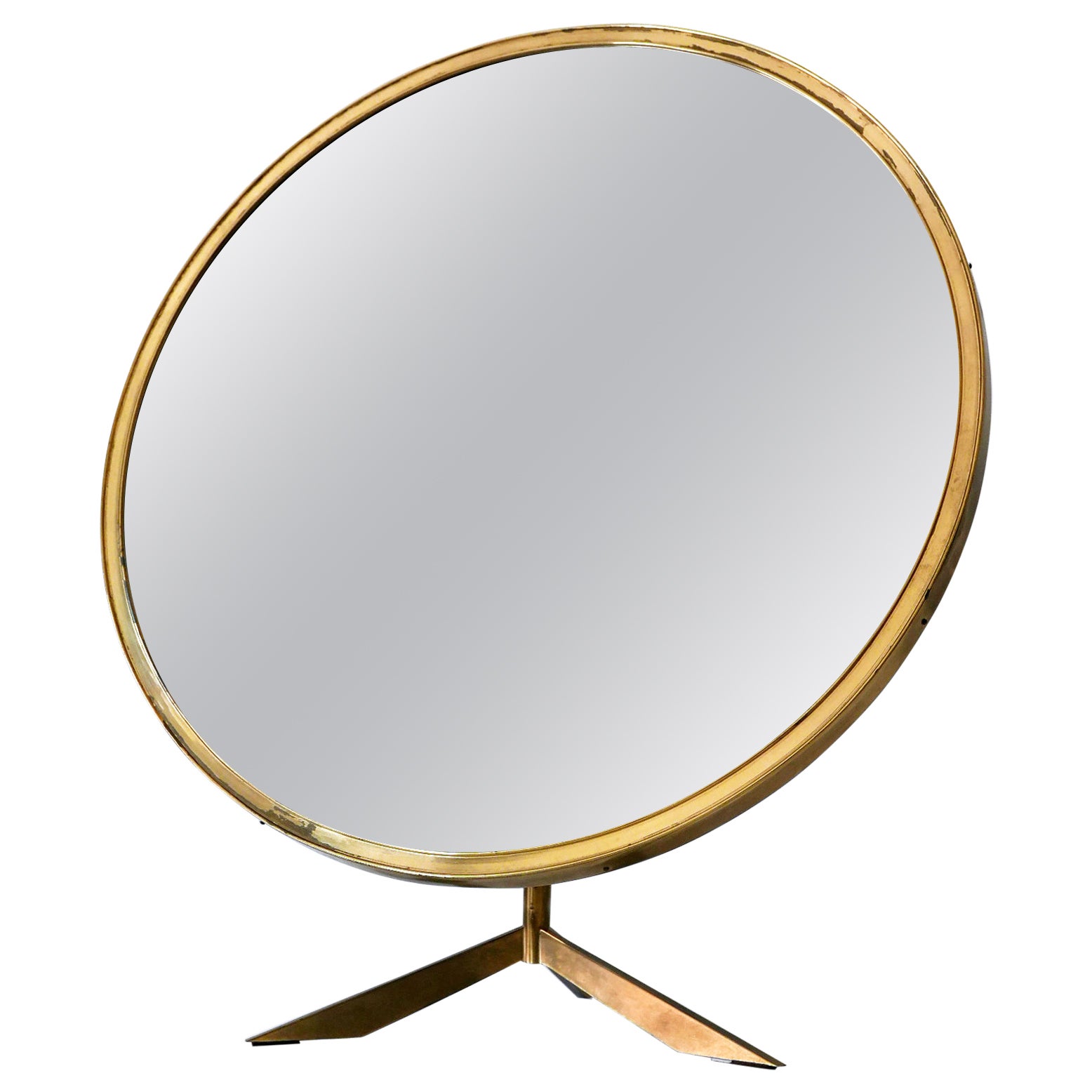 Elegant Mid-Century Modern Wall or Vanity Mirror by Zierform Germany 1950s For Sale
