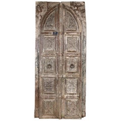 Antique Set of 20th Century Unique Carved Doors