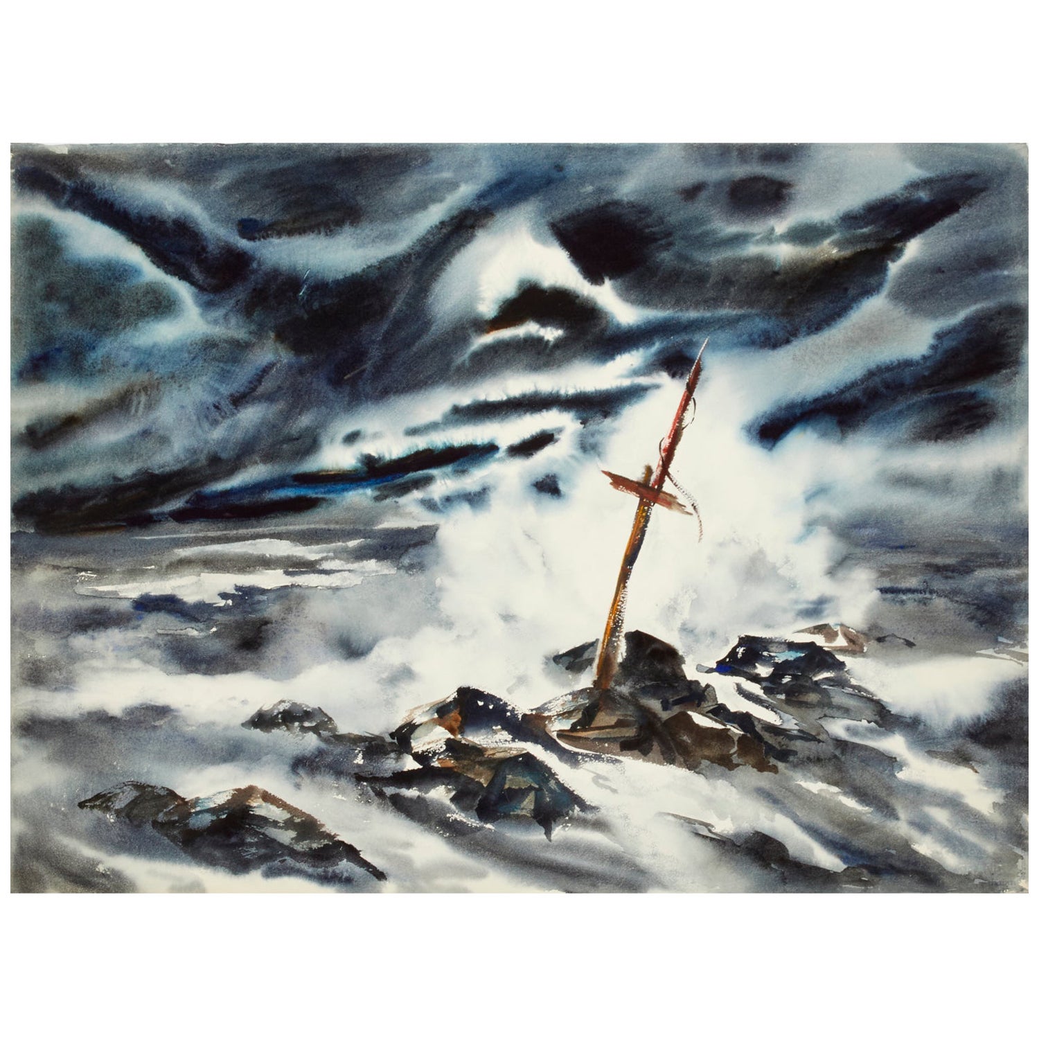 James Kirk Merrick (1905-1985), Watercolor on Paper For Sale