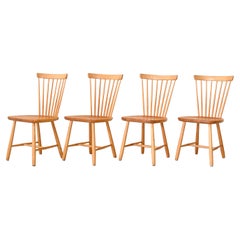 Vintage Set of 4 chairs by Carl Malmsten "Lilac Aland"