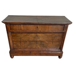 Early 19th C Miniature Italian Walnut Commode