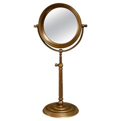 19th C. Gilded Age Bronze Telescoping Dressing Mirror