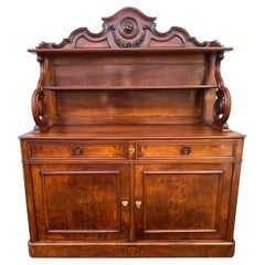 Saint-hubert Buffet In Burr Walnut Late 19th Century 