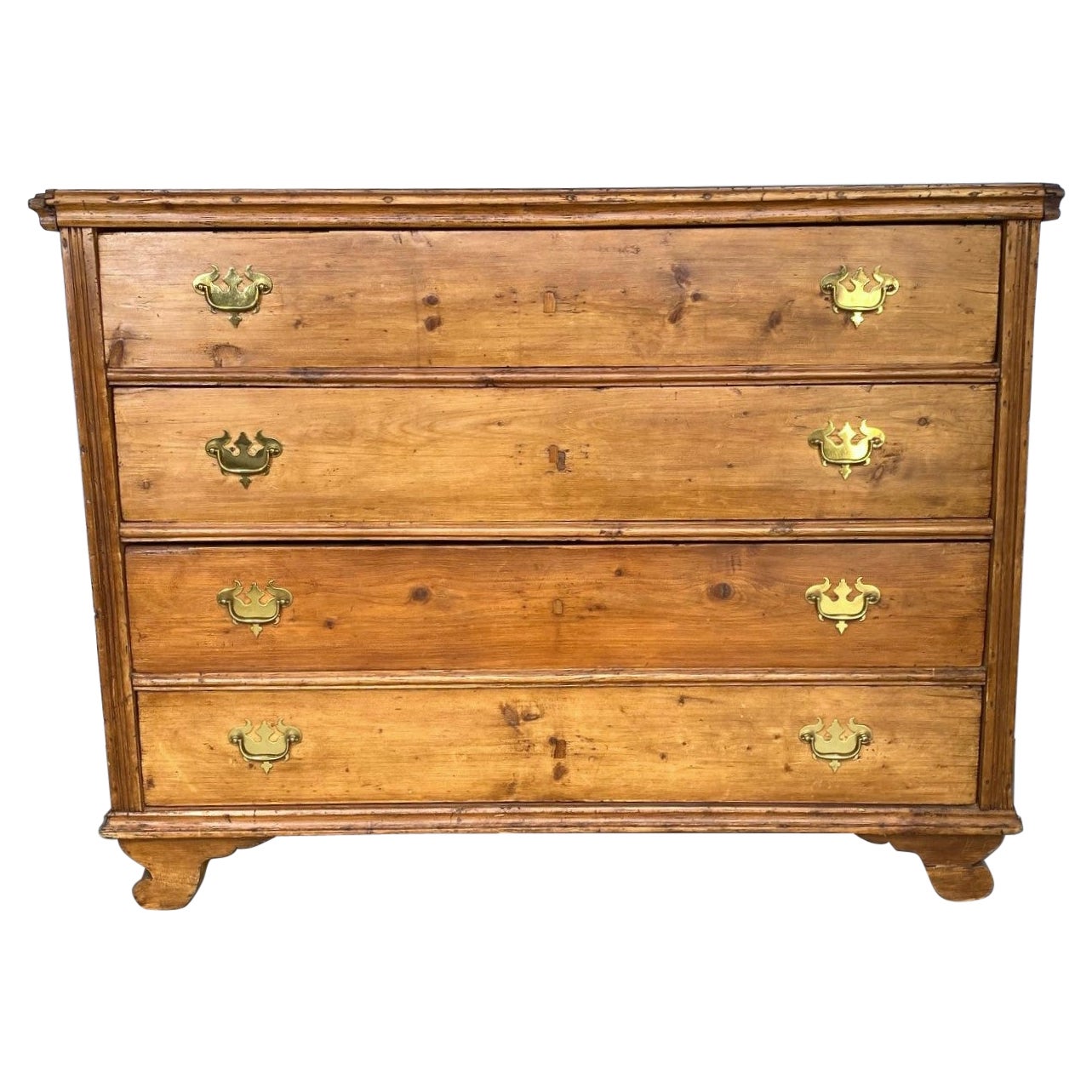 English Pine Commode For Sale