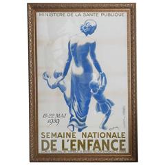 Antique Original Leonetto Cappiello Unframed French Poster from 1939