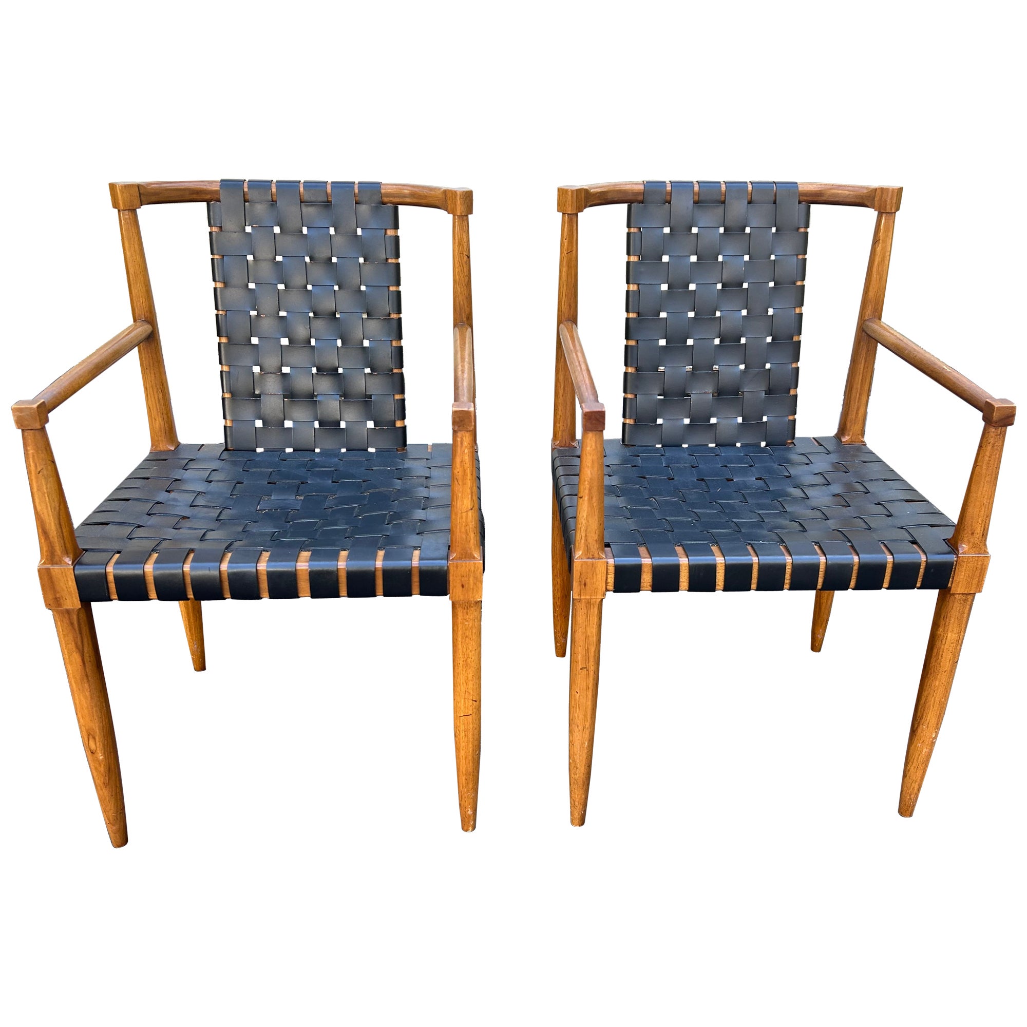 6 fabuleuses chaises de salle à manger Tomlinson « Sophisticate » à 2 bras et 4 côtés en vente