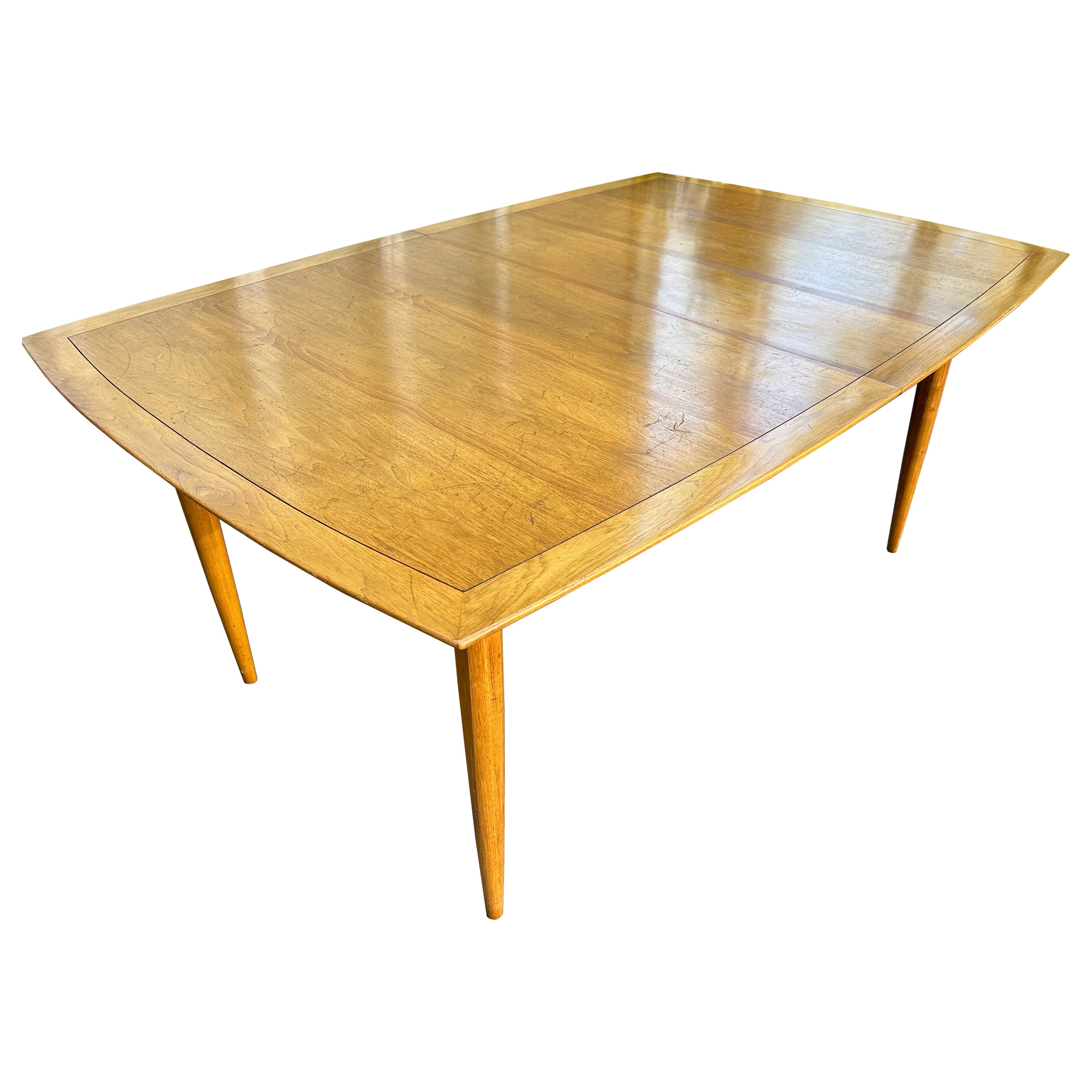 Superbe table de salle à manger sophistiquée Tomlinson mi-siècle moderne en vente