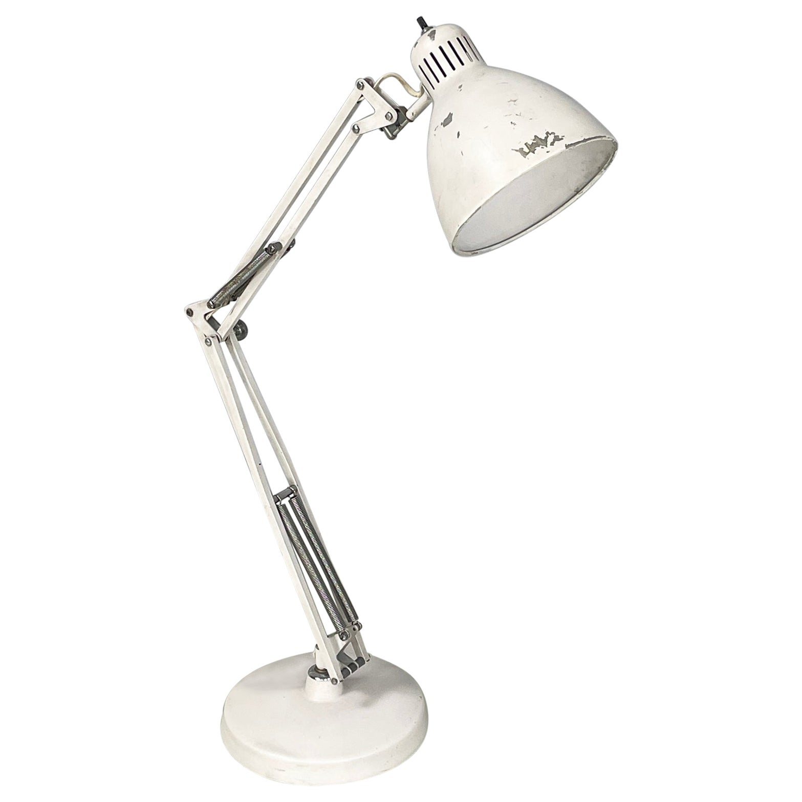 Italian mid-century Adjustable table lamp Naska Loris by Jac Jacobsen Luxo 1950s For Sale