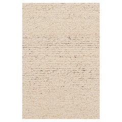 Rug & Kilim’s Textural Kilim in Solid Cream and White Tones