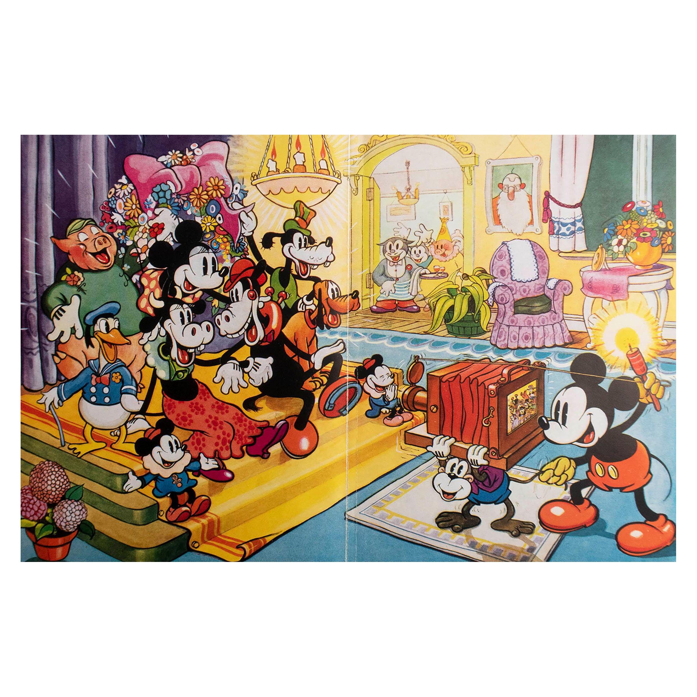 Original Vintage Mickey Mouse Print . 1930's For Sale