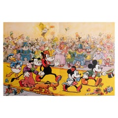 Original Vintage Mickey Mouse-Druck . 1930er Jahre