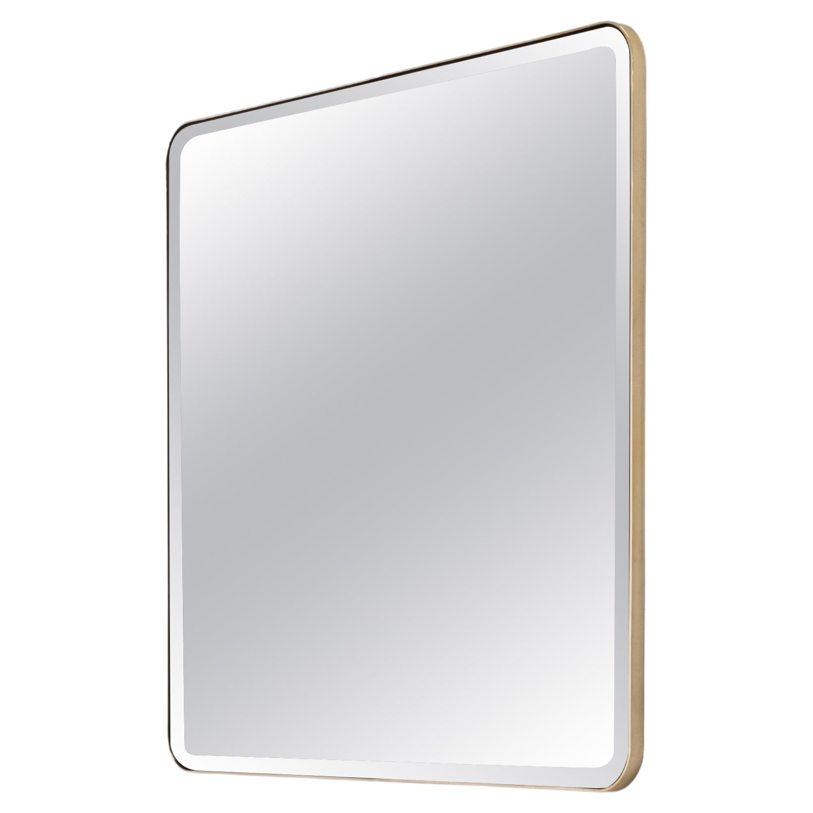 Sofie Wall Mirror — Polished Brass — Handmade in Britain — Large For Sale