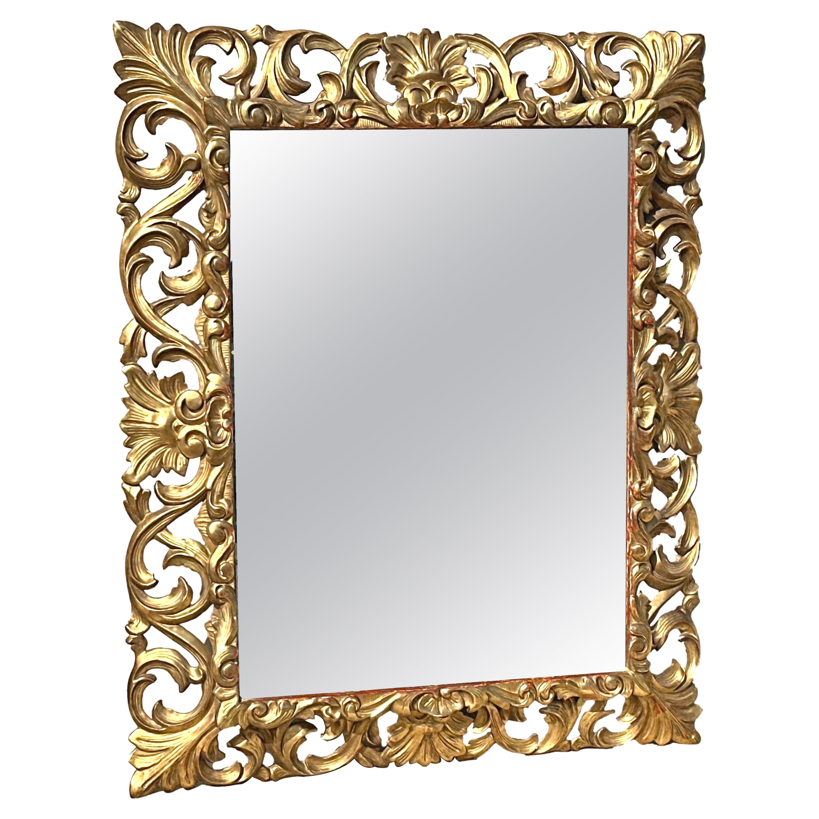 18th Century Italian Gilt Wall Mirror For Sale