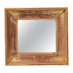 Miroir français du 19ème siècle en bois doré