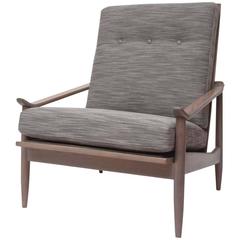 "Greige" Walnut Lounge Chair by Milo Baughman for Thayer Coggin 3