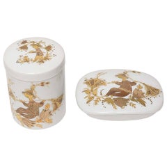 Lidded Box and Canister Dresser Set by Bjorn Wiinblad for Rosenthal