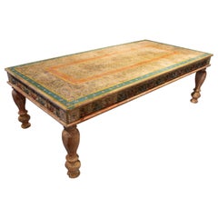 Polychrome Wooden Coffee Table 