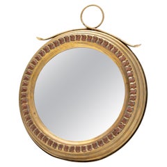 Miroir ovale d'inspiration nautique des années 1920