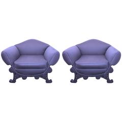 Italian 1940s, Pair of Armchairs Pierluigi Colli 3